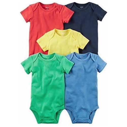 Carter´s: Set 5 Bodys Mangas Cortas Varios Modelos