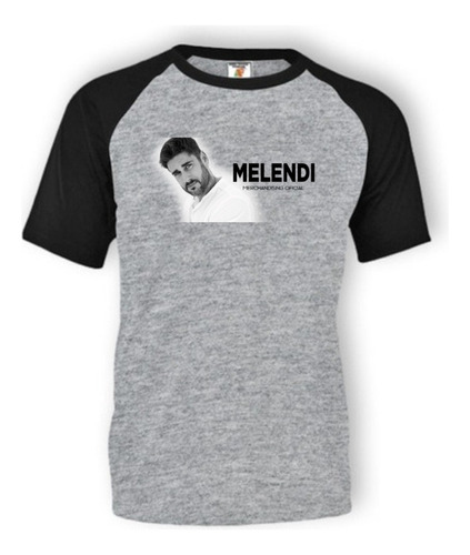 Remera Gris Ranglan Sublimada Personalizada Melendi