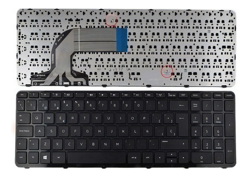 Teclado Hp VJ150146AKMI- 15-n 15-e 15t 15-h 15-f 250 G3 255 G3 256 G3 Color Negro