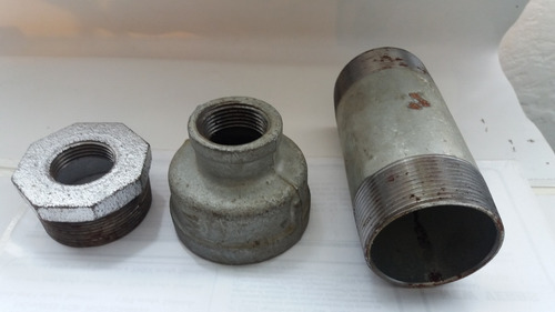 Bushing 2x1, Copa 2x1, Niple 2 Pulgadas De Hierro Galvanizad