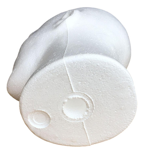 Cabeza De Maniquí Masculino Redonda De 11 Pulgadas De Alto,
