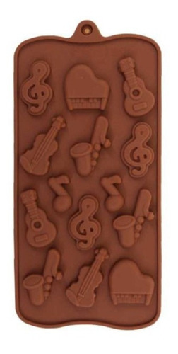 Molde Bombón Silicona Música Para Chocolate