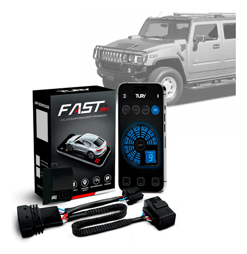 Módulo Acelerador Pedal Fast Com App Hummer H2 2007 2008 09