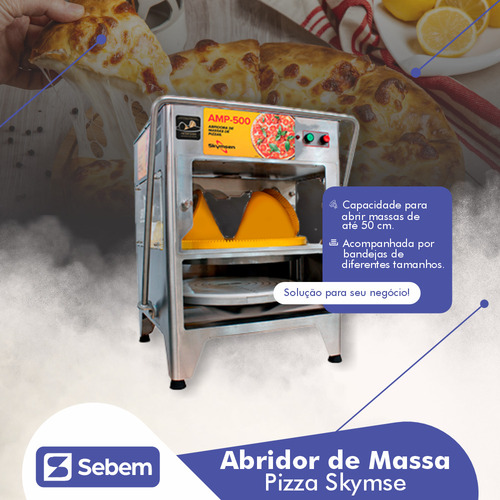Maquina De Abrir Massa De Pizza Skymsen