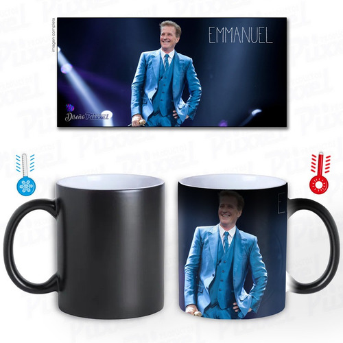 Taza Magica Emmanuel Regalo Para Fans Personalizada Model 1