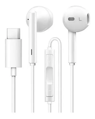 AURICULARES CON MANOS LIBRES USB-C TIPO C EARPOD CALIDAD PREMIUM COMPATIBLE  IPHONE 15 TODOS CELULARE