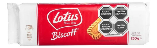 Galleta Caramelizada Biscoff Lotus 250 G 10 Pzas