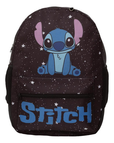 Mochila Infantil Stitch Poliéster 41x15x32cm - Toys 2u