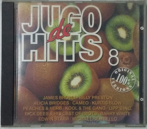 Cd Jugo De Hits 8 - James Brown Cameo Lipps Inc Edwin Starr