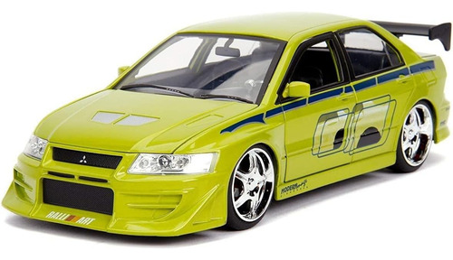 Jada Toys Rápido Y Furioso 1:32 El Mitsubishi Lan 2002 De Br