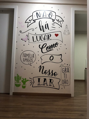 Adesivo Palavras/elementos Lettering Personalizado 4m²