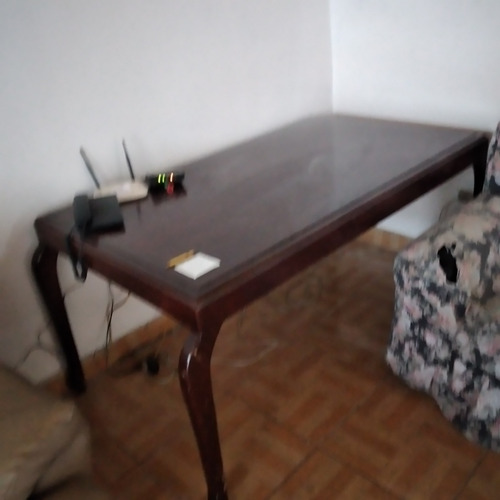 Juego De Comedor 6 Sillas Asientos De Tela ,son Usados 