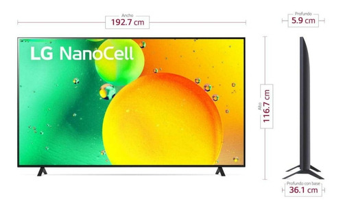 Tv LG 86  Pulgadas 217 Cm 86nano75sqa 4k-uhd Nanocell Plano