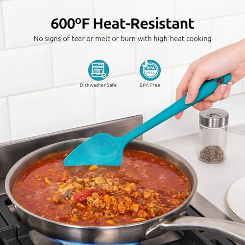 Set De Cucharas Espátulas De Silicona U-taste, Resistente Al
