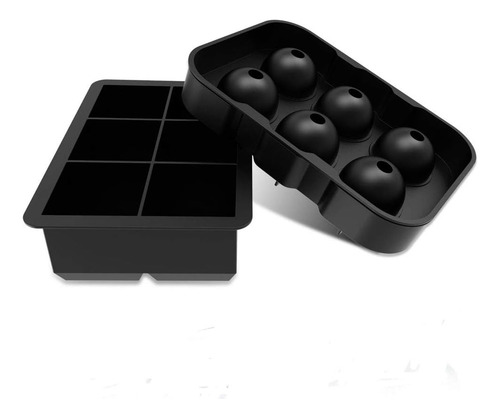 Bandejas Ice Cube & Ball, Para Hacer Esferas De Silicona Con