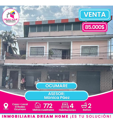 Casa + Local En Venta El Rodeo  Ocumare Del Tuy