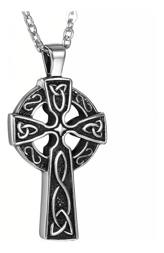 Oidea - Collar Con Colgante De Cruz De Nudo Irlandés Celta D
