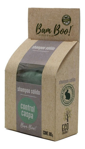 Imagen 4 de 10 de Shampoo Sólido Artesanal Control Caspa 80 G Bam Boo!