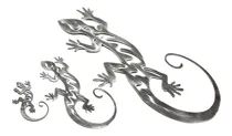 Comprar Set X 3 Figuras De Chapa Corte Laser Deco  Iguanas P\u002Fcolgar