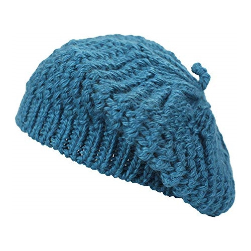 Gorros Sombreros Y Boinas De Lana Azul Talla Única