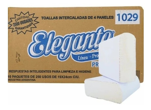 Elegante Premium toalla papel intercalada blanca 19cm x 24cm 2500 unidades