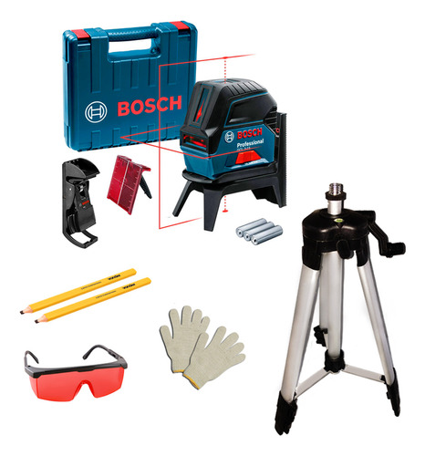 Nivel A Laser Bosch Gcl 2-15 15m + Tripé E Acessórios