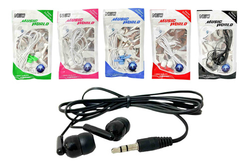 Auriculares Cable X25 Unidades Mayorista In Ear 3.5 Mm