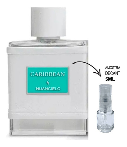 Imagem 3 de 4 de Decant 5ml - Perfume Caribbean - Nuancie Amostra Vidro Spray
