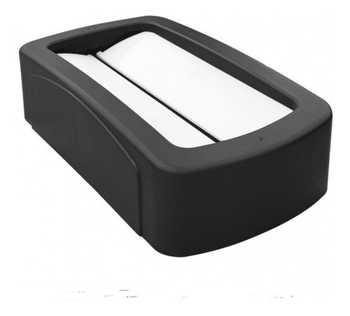 Bote Basura Slim Rectangular Blanco Tapa Balancín 87 Litros