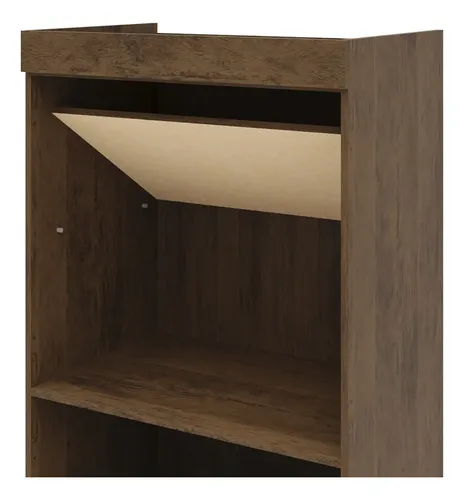 Armário Multiuso 60cm Com 2 Portas Aline Imbuia V02 - Mpozen