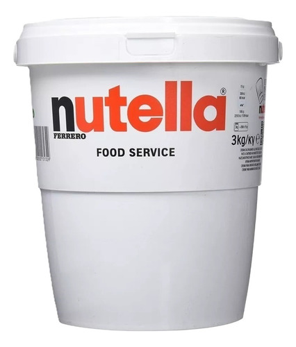 Nutella Balde 3kg Ferrero Food Service