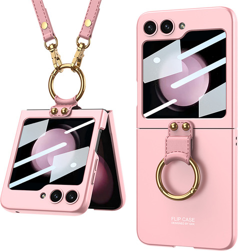 Funda Con Arnés De Hombro+anillo Para Galaxy Z Flip 5