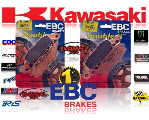 Pastilla De Freno Ebc Hh Delanteras Kawasaki Kle 650 Versys