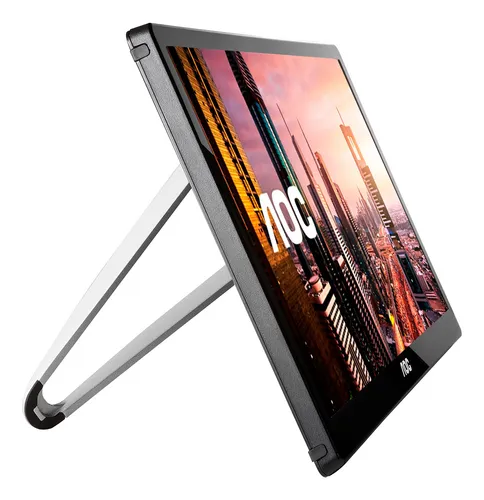 Monitor Portátil Aoc De 15.6'' Led Ips Hd, Conexión Usb 3.0 - Excelente (Reacondicionado)