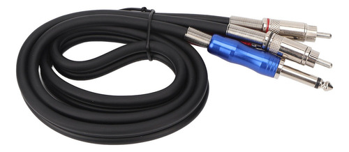 Cable De Sonido Estéreo Ts A Dual Rca De 1/4 De Pulgada Con
