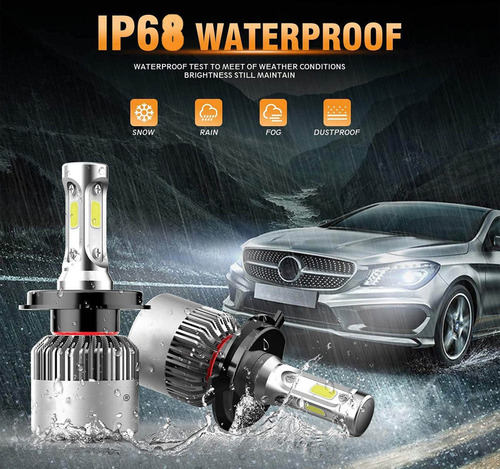 Focos Led Para Moto Bajaj Pulsar Rs 200 Alto/bajo 12000lm