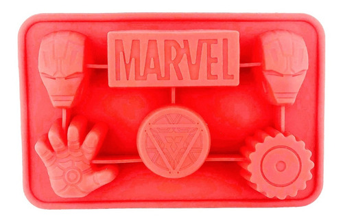 Molde Silicon Marvel / Iron Man Para Chocolates Caramelo