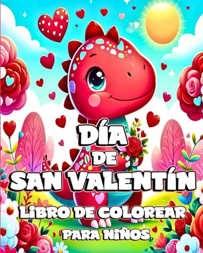 Cod.35 Día De San Valentín Libro De Colorear Para Niños: Din