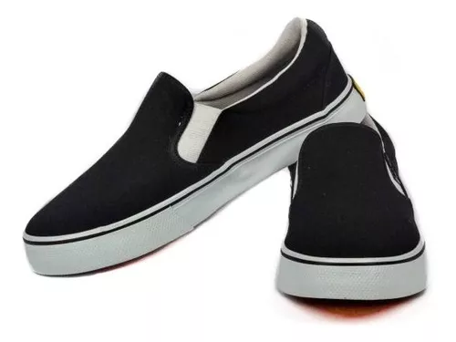 TÊNIS MAD RATS - SLIP ON PRETO E BRANCO