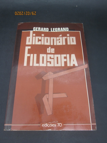Livro Dicionário De Filosofia