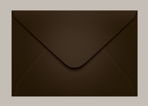 Envelope Convite Colorido Preto 16x23 100 Unidades Scrity Cor Marrom Marrocos