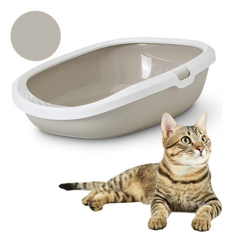 Litera Bandeja Sanitaria Baño Para Gatos Gizmo Medium Beige