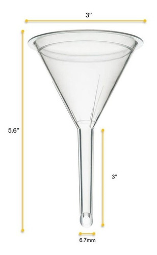 Embudo De Filtración De Plástico De 75mm Eisco Pk/10