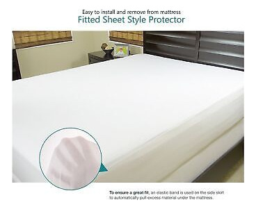 Perlux Twin Size Tencel 100% Waterproof Mattress Protect Ssb