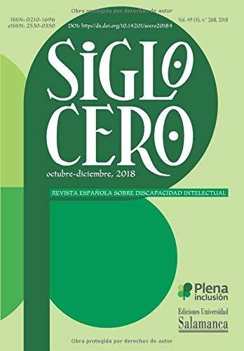 Libro : Siglo Cero Revista Española Sobre Discapacidad...