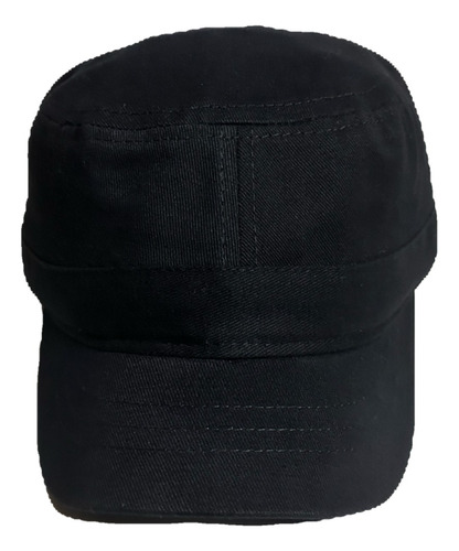 Gorra Visera Corta Gabardina Hebilla Metal Regulable Promo