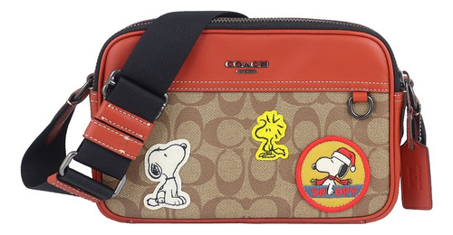 Mariconera Sobaquera Coach X Pleanuts Snoopy, Original.