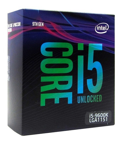 Procesador Intel Core I5-9600k 3.70ghz 9 Mb Caché L3 Lga1151
