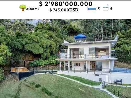 Finca En Venta En El Poblado. Casa En Venta En El Poblado. Propiedad De Inversión Para Airbnb Y Rentas Cortas En El Poblado