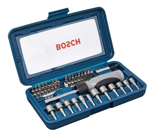 Set Juego Kit Puntas Bosch Tubos 46 Pzs + Destornillador